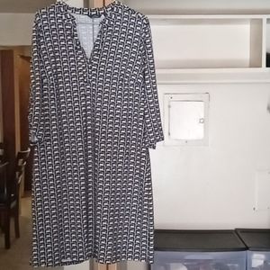 MLLE Gabrielle - Size 2X Floor Length Multi Patterned Dress.